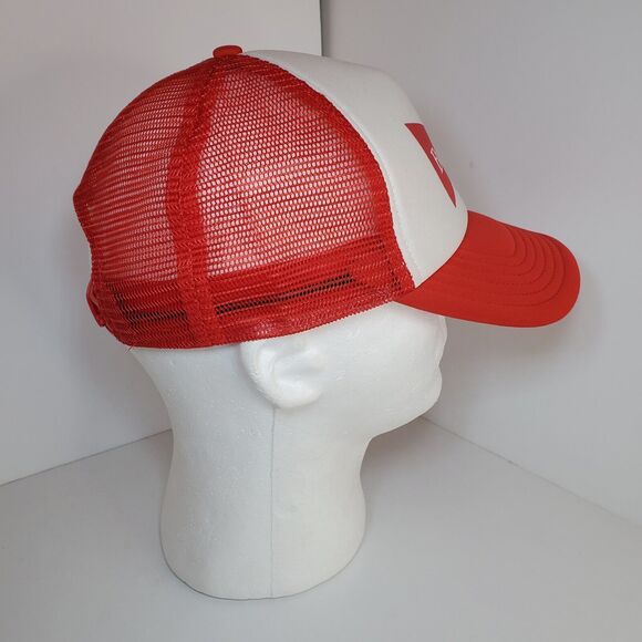 New Vintage Budweiser Foam Mesh Back Snapback Trucker Cap Hat Red Never WORN! - Picture 5 of 8